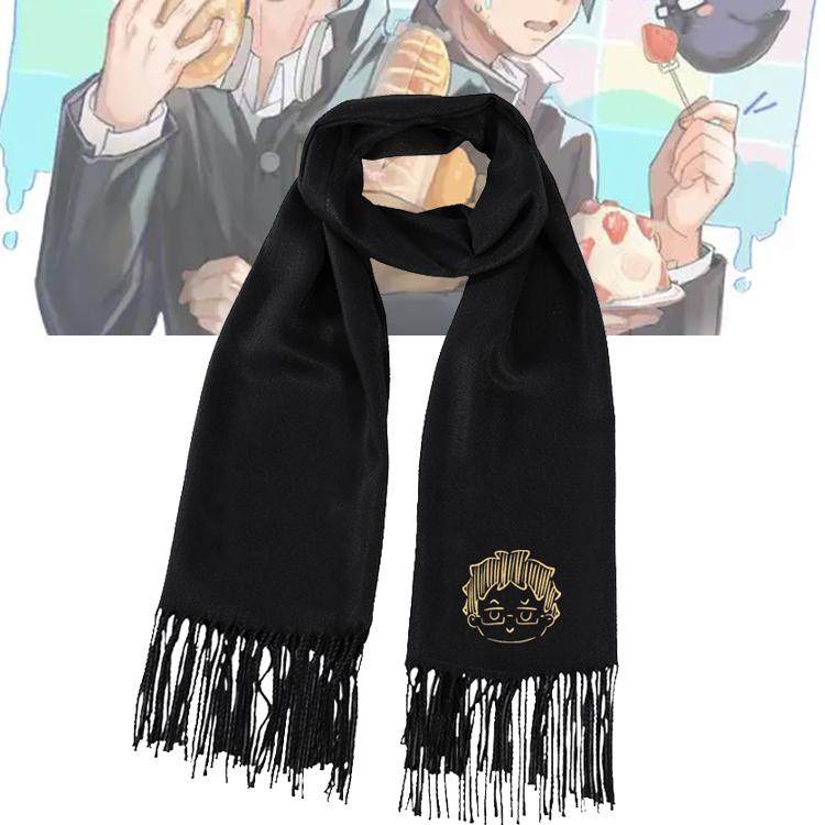 排球少年周边乌野高校月岛萤山口忠印花围巾男女保暖柔软围脖披肩
