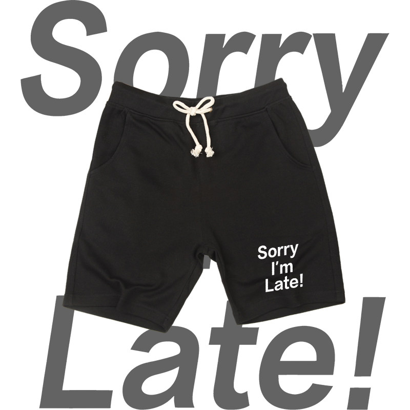 趣味英文 一百種生活 Sorry I’m Late! 卢广仲我迟到了印花短裤