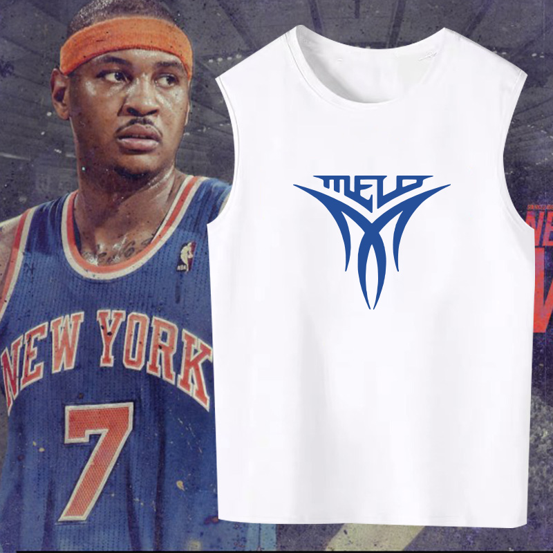甜瓜MELO卡梅隆安东尼篮球背心运动休闲宽松透气训练潮无袖T恤