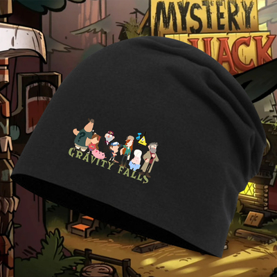 怪诞小镇Gravity Falls周边男女情侣帽子保暖套头帽包头帽休闲风