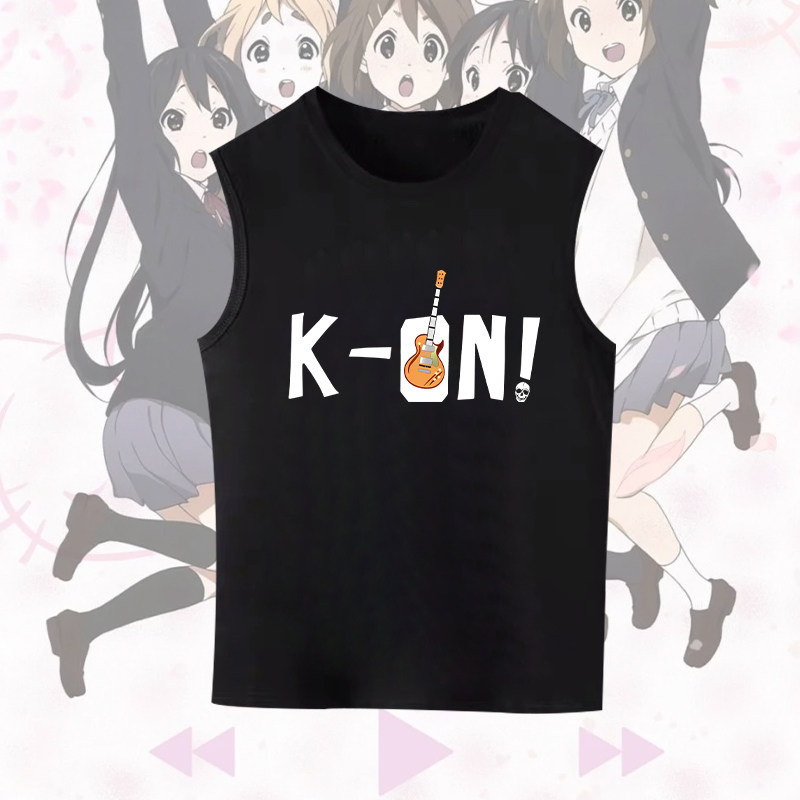 K-ON!轻音少女联名动漫二次元山凌平泽唯印花短袖夏季纯棉T恤上衣