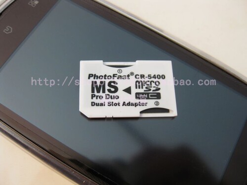 PhotoFast PSP专用 CR-5400 TF转MS卡套 双马甲 支持32GB
