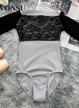 vonsu梵舒芭蕾舞练功服新款成人芭蕾体服体操服连体服舞蹈女6898