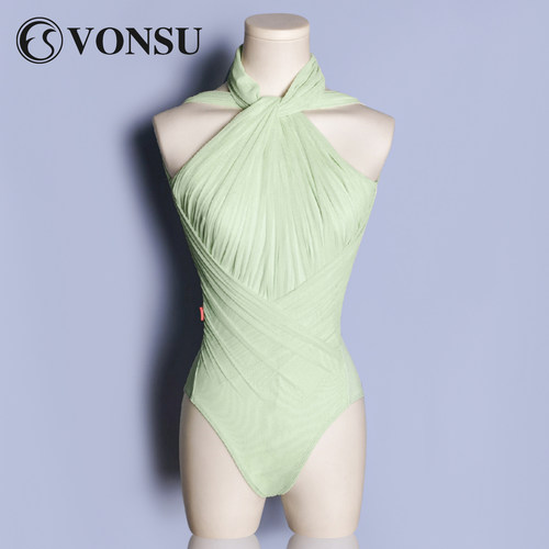 vonsu梵舒芭蕾舞练功服挂脖体服