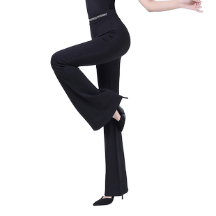 梵舒形体礼仪训练裤女阔腿喇叭新款仪态裤子大码修身显瘦中高腰