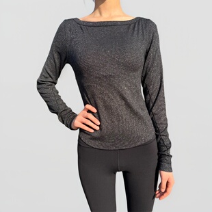 Hold Tight 女士紧身剪裁长袖 T 恤 *闪光丨lululemon丨LW1FHVS