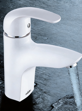 白色水龙头冷热 单孔陶瓷盆洗手盆卫生间台上盆面盆净水器龙头