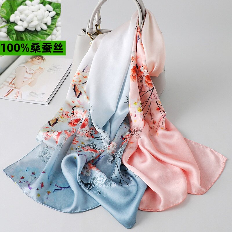 100%桑蚕丝中国风真丝巾礼品