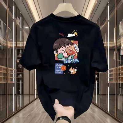 纯棉 不一样情侣装夏装潮牌短袖T恤roora网红小众设计感高级感ins