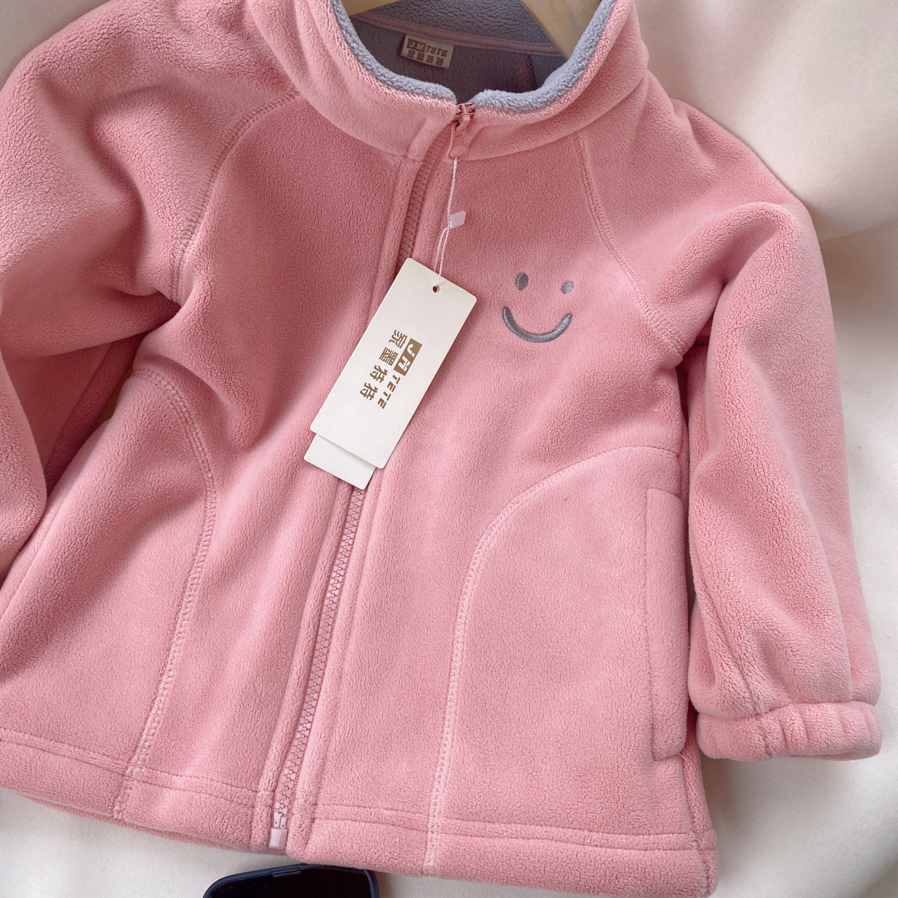 新品秋冬童装男女童奥粒绒外套儿童珊瑚绒保暖内胆摇粒绒毛毛外套