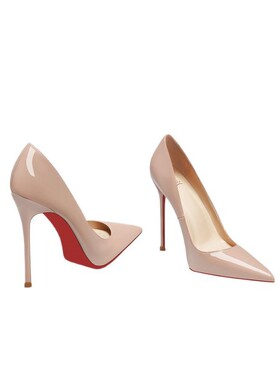 12cm裸色红底细跟高跟鞋 2026夏新款大码女鞋41-44性感气质走秀鞋