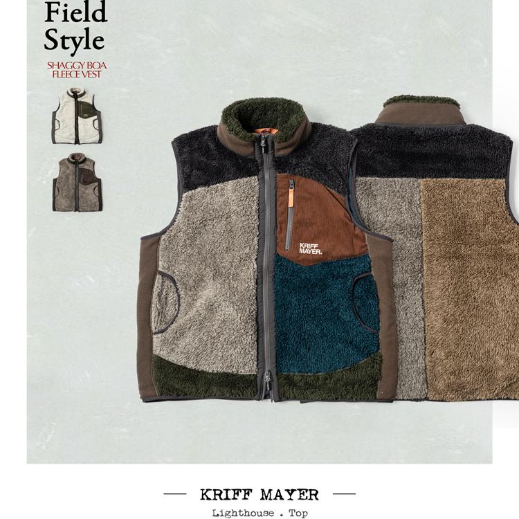 KRIFF MAYER 秋冬摇粒绒马甲又双叒叕来啦 内搭外穿男女抓绒背心