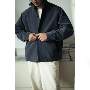 VALLEE 全棉制 法式复古经典哈灵顿休闲短夹克 VE091