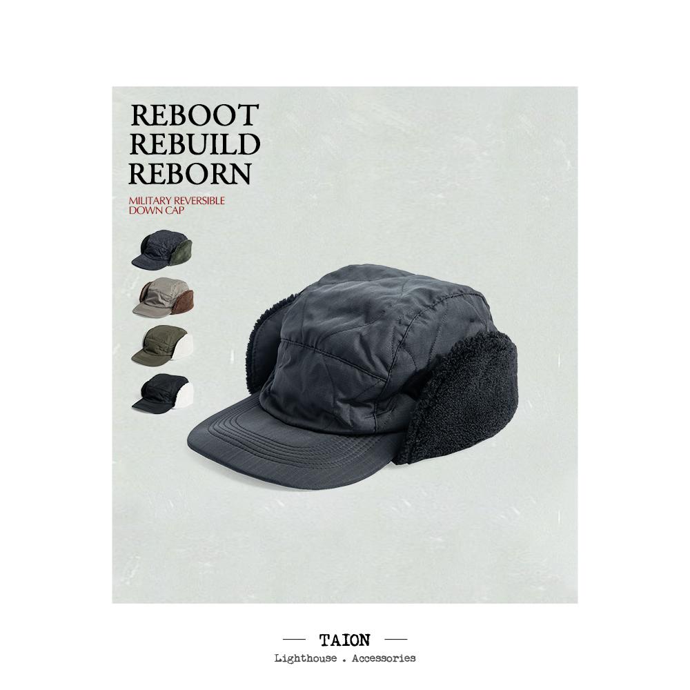 TAION 双面戴反正都精彩 男女款护耳羽绒帽 轻盈保暖百搭 221ML-1