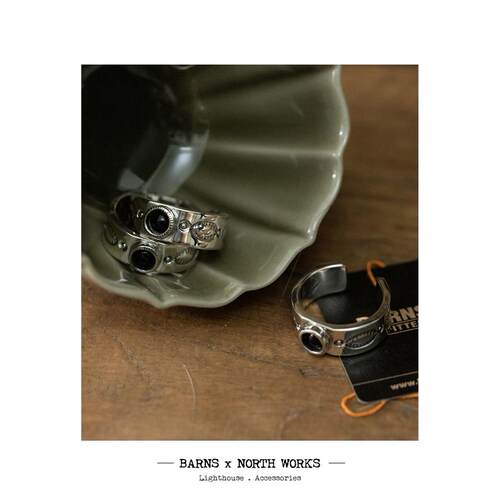 BARNS x NORTHWORKS 联合出品古银币再造 黑玛瑙戒指古银币再造