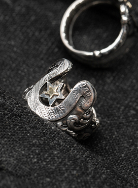 B.M.T 古董级银质餐具 手工改制18K 戒指 每一枚皆独有 BMT-026