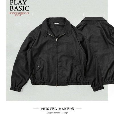 Phigvel Makers 鼎级夏季羊毛茄克 学院风G9哈灵顿夹克男