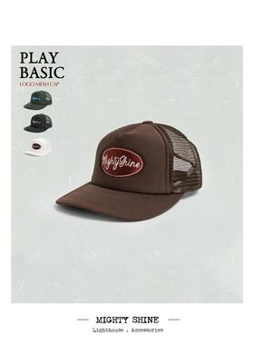 MIGHTY SHINE 常青款 刺绣字母短檐网帽 舒适透气遮阳 1212007