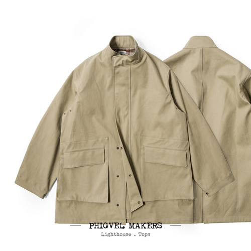 PHIGVEL MAKERS 军风新经典  宽舒鼎级立领大衣  PMAK-OT02