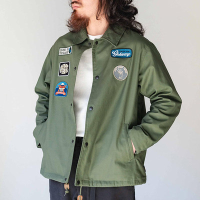 GOHEMP复古军风工装教练夹克 汉麻内衬原创徽章 户外城市宽松叠穿