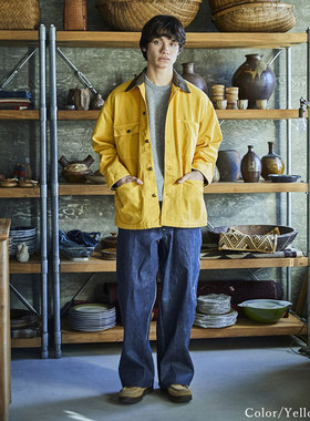 orslow常年断货款 季节新色限定 牛津纺宽松工装外套哈特五袋夹克