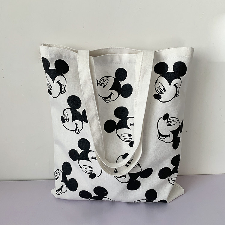 日韩慵懒风大容量帆布包女单肩ins帆布袋棉麻布包百搭原宿ulzzang