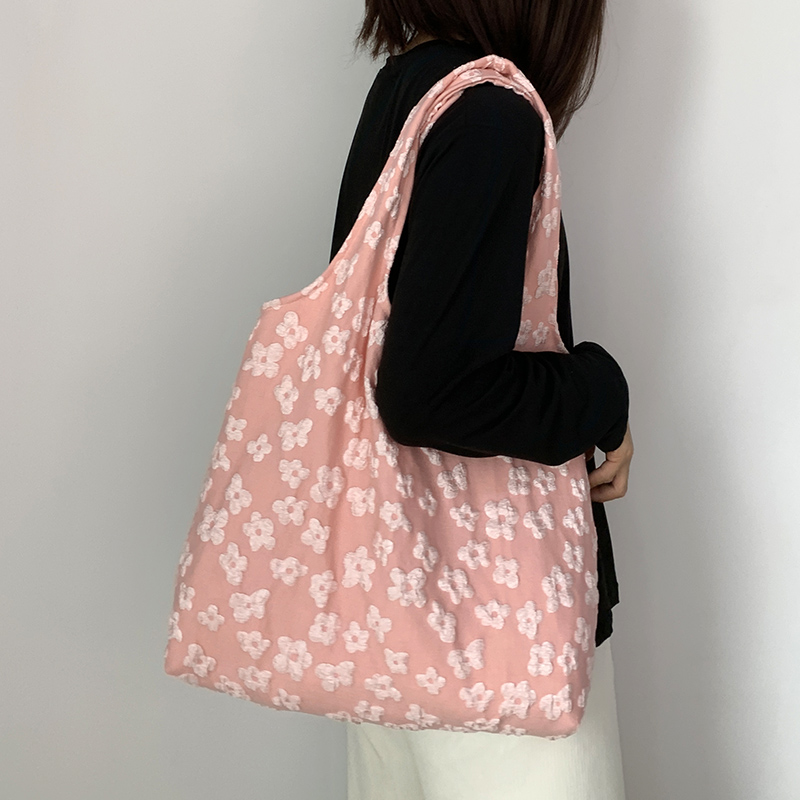 小清新帆布包女大学生上课日系ins日系韩风小众小个子提包手提袋