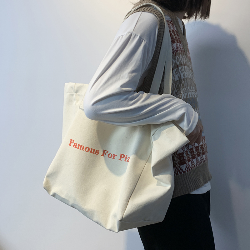 ins帆布包包大学生上课