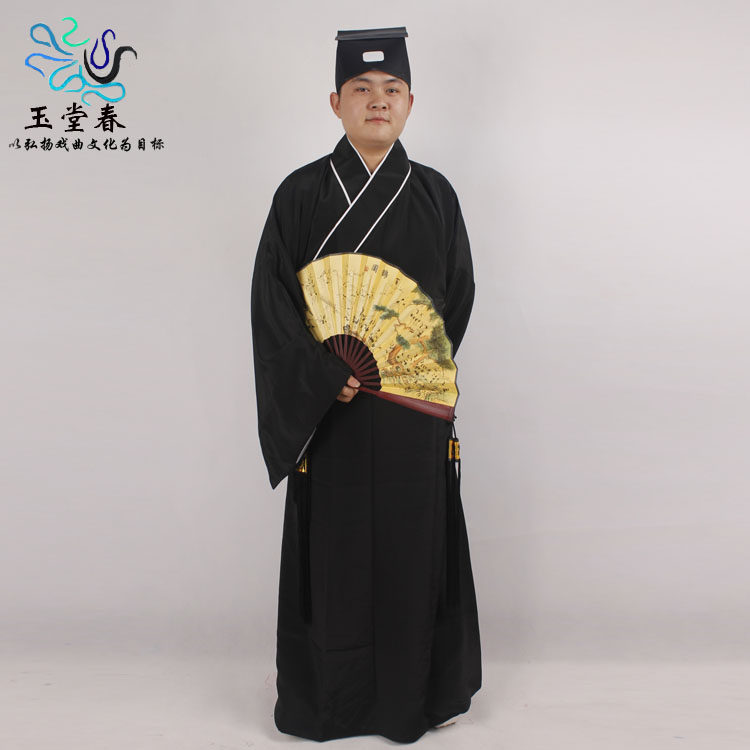 戏曲服装 古装小生道士素道袍 素老生褶子 许仙武松服装