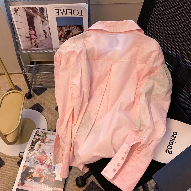 CLEARANCE PICK-UP COUNTERS WITHDRAW TAIL SINGLE BIG-NAME FOREIGN TRADE WOMENS FRENCH COURT STYLE SHIRTS SWEET AND GENTLE STYLE SHIRTS