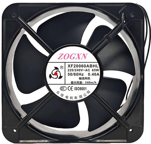 全新众信电机XF20060ABHL 220V-240V 65W 0.40A 20CM轴流风机风扇