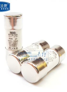 高科美芯 保险丝R017 陶瓷保险丝22x58mm 圆筒帽型快速熔断器RT18