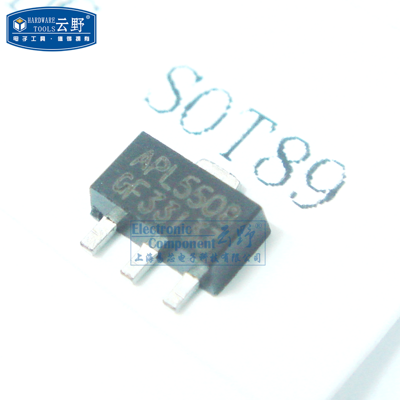 稳压器APL5508-33 SOT89贴片 低压差稳压器(一个)
