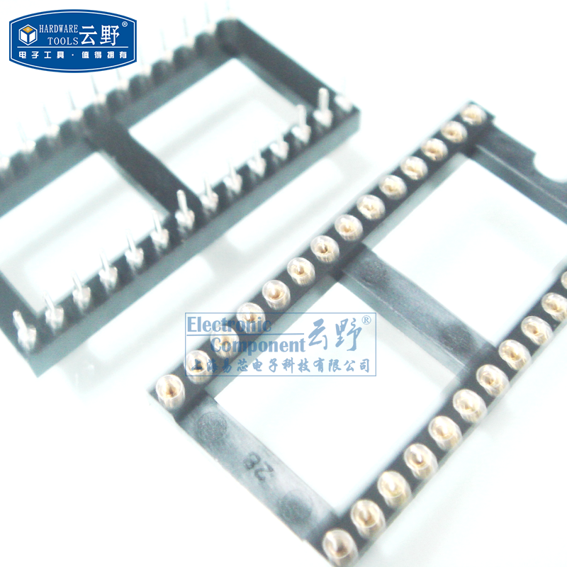 【高科美芯】芯片插座 IC插槽 IC座圆孔28PIN DIP28宽体 2.54mm