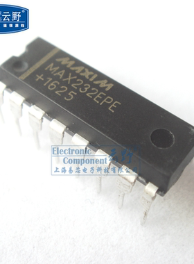 IC集成电路MAX232EPE DIP16直插 RS-232驱动器/接收器 芯片 (一个
