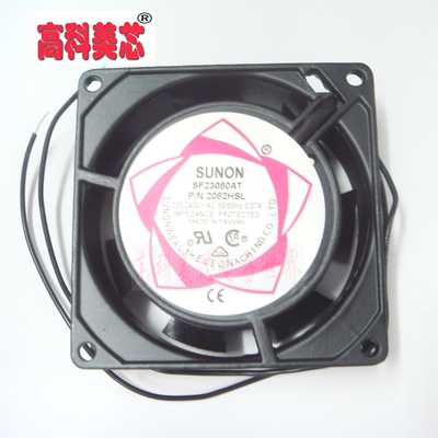 散热风扇轴流风机 SF23080AT PN 2082HSL 220-240V 007A 2条线