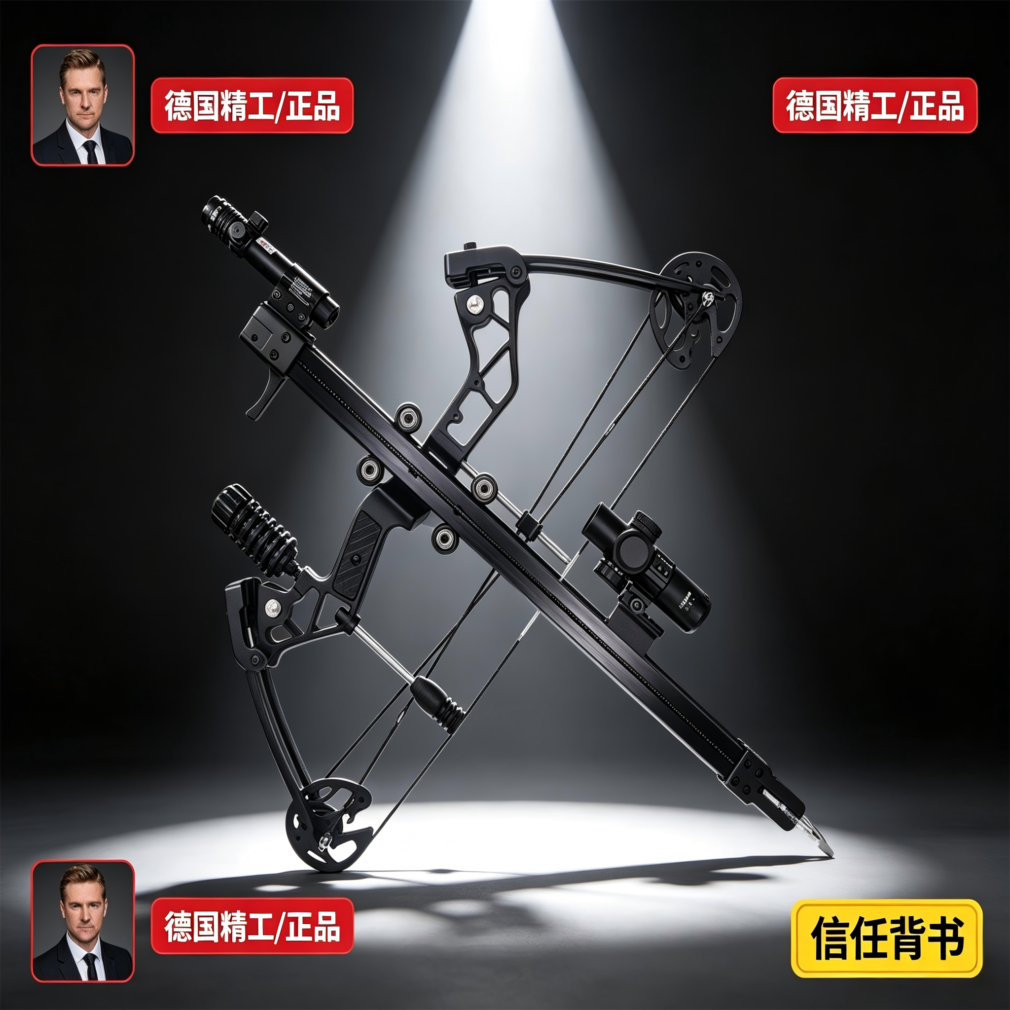 秃鹰五代激光瞄准可调磅数弹弓
