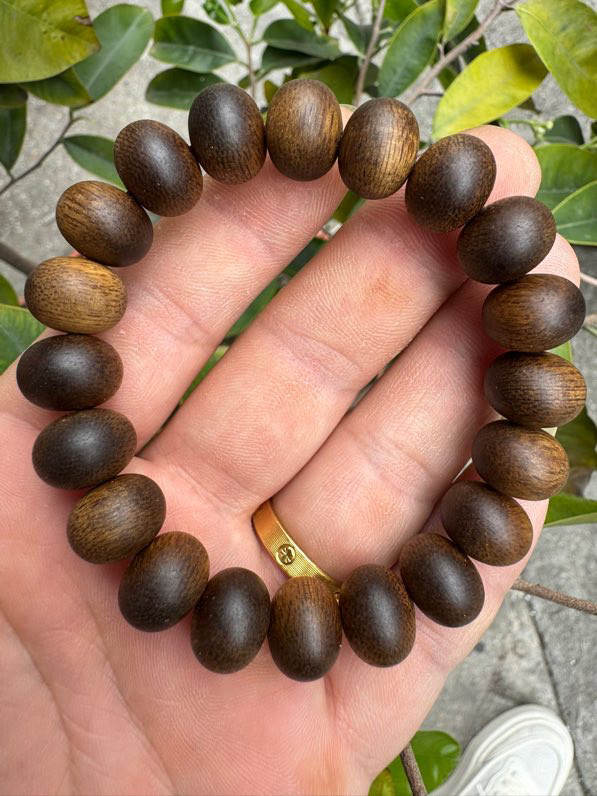 越南芽庄黄棋楠沉香手串12mm