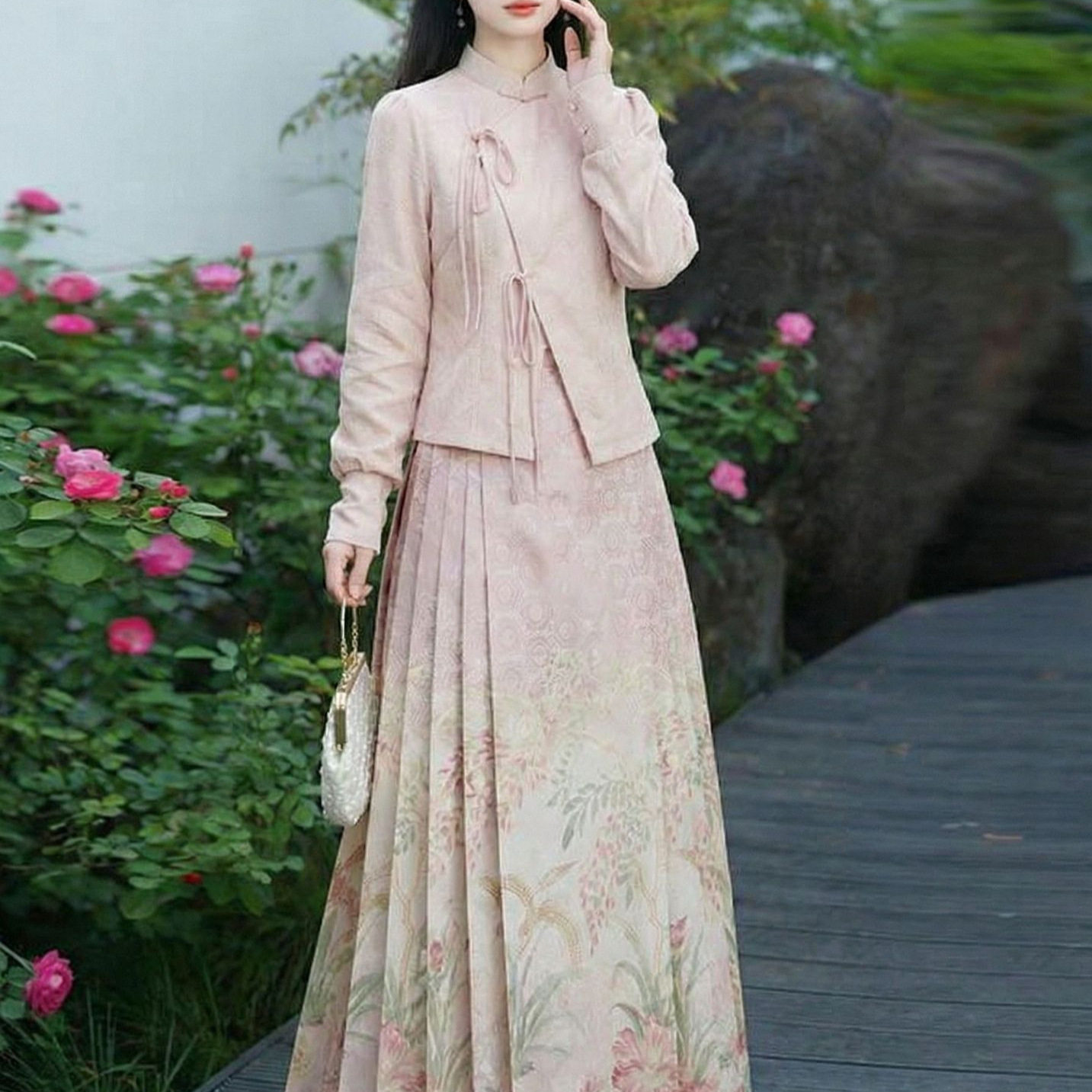 2026新款订婚秀禾礼服裙平时可穿春秋新中式敬酒服改良马面裙套装