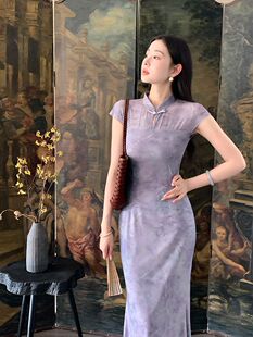 2026年新中式国风【江南柳】温婉改良旗袍连衣裙女夏季显瘦长裙