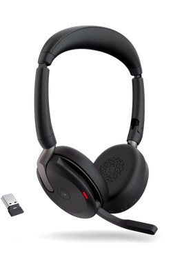 Jabra捷波朗耳麦在线教育头戴式蓝牙降噪耳机Evolve2 65 Flex折叠