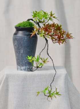 创意仿真植物迎客松枫树配件