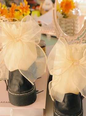 jk袜子女中筒袜可爱日系lolita男友袜ins蕾丝蝴蝶结猛男花边袜子