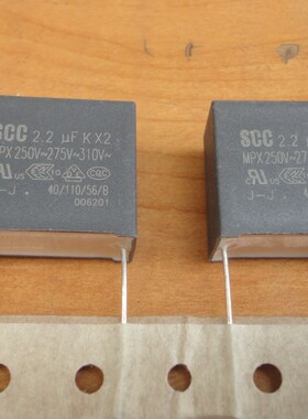 进口 SCC 250V2.2UF 225 275V 310V 2.2UF X2 安规电容