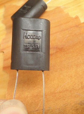原装 HCCCap 超级法拉电容 5.5V1.5F HCAP-D 5R5 155-F  胶封