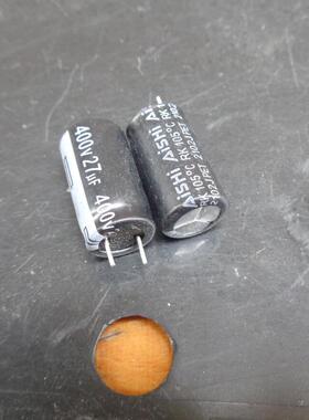 27UF 400V 艾华 AISHI 电源电容 RK 小体积 400V27UF 10X18 105度