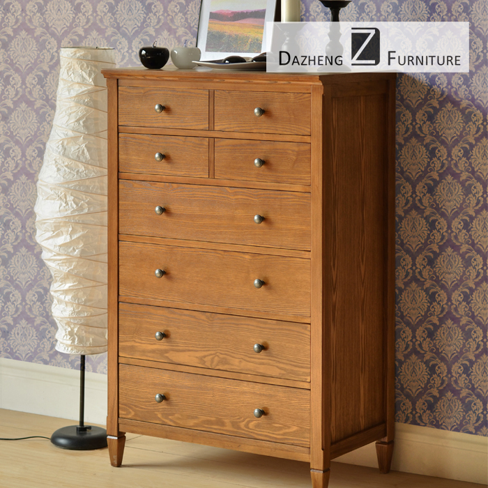 精品美式复古收纳柜水曲柳整理柜