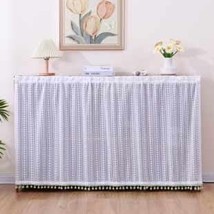 家用鞋柜防尘纱帘橱柜滑轨拉帘短帘柜遮挡帘可定制美观装饰遮丑帘