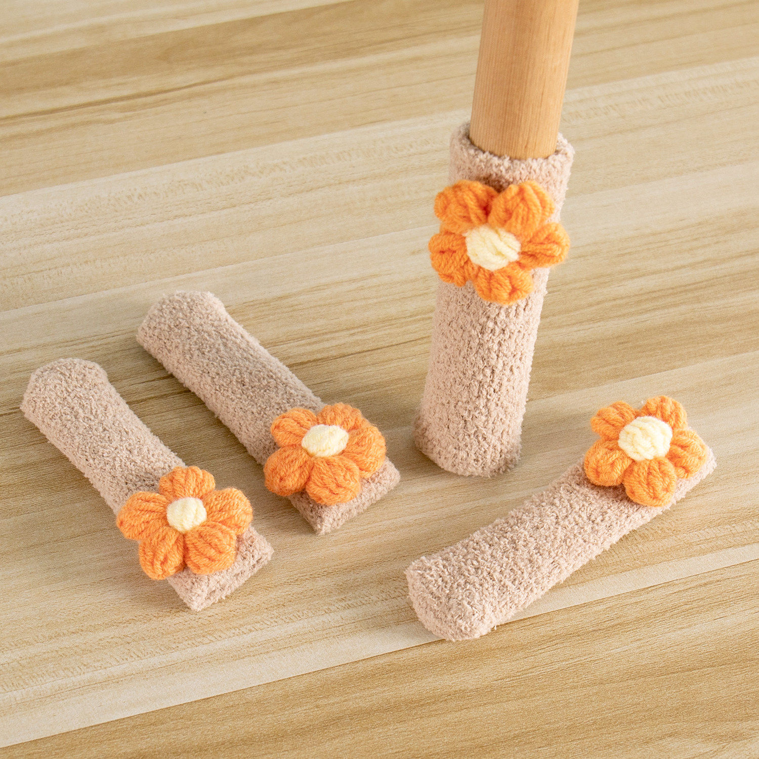 桌椅脚套加厚防滑居家毛绒桌脚垫花朵装饰保护套家具保护套桌腿垫,居家布艺,桌椅脚套/桌脚垫,淘宝优惠券,粉丝福利购,淘宝优惠卷