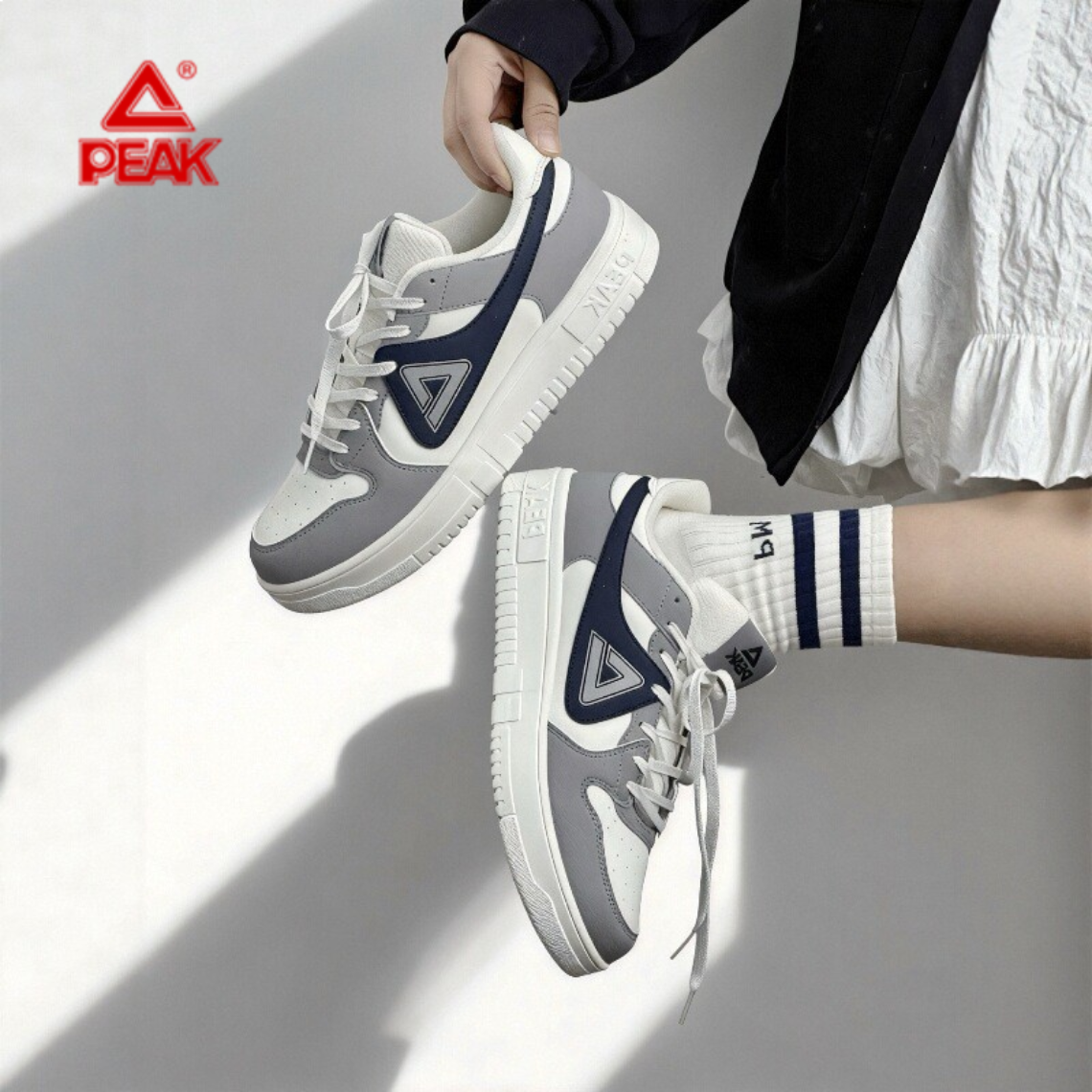 匹克态极板鞋男款低帮休闲鞋